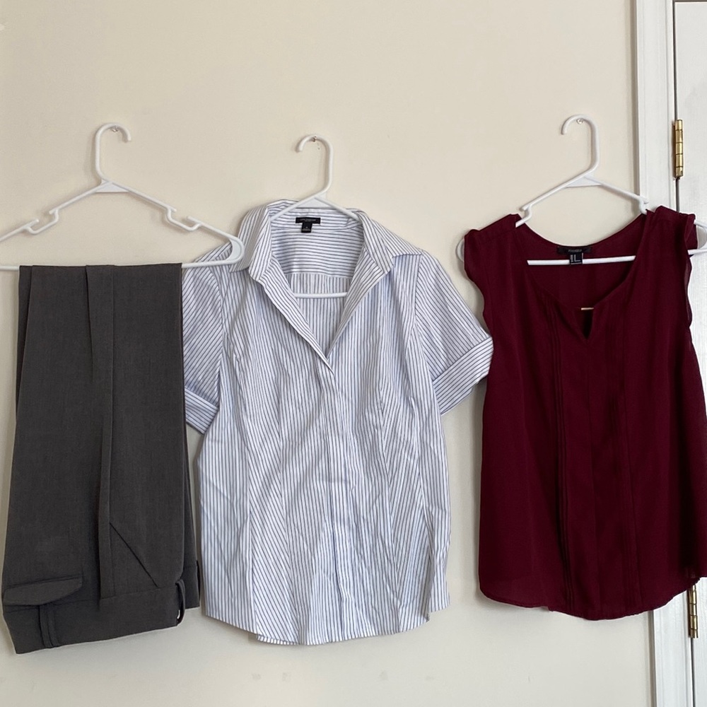 Ann Taylor Bundle of dress shirts and pants